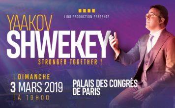 Yaakov Shwekey sera en concert le 3 mars 2019 à Paris !