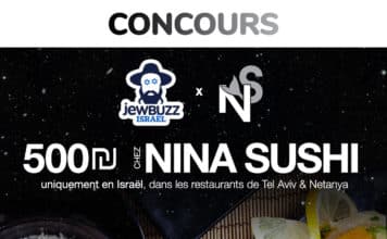 CONCOURS : 500 shekels chez Nina Sushi Israël (uniquement pour les israéliens)