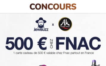 CONCOURS de POURIM : 500€ de cadeaux FNAC à gagner !