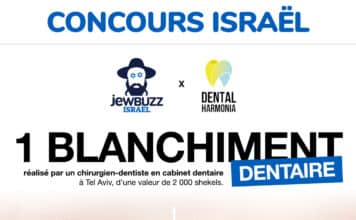 CONCOURS : 1 blanchiment dentaire professionnel à Tel Aviv
